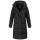 Marikoo Tabiaa Damen Winter Steppmantel N099 Schwarz Größe M - Gr. 38