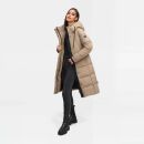 Marikoo Tabiaa Damen Winter Steppmantel N099 Taupe Grey Größe L - Gr. 40