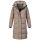 Marikoo Tabiaa Damen Winter Steppmantel N099 Taupe Grey Größe L - Gr. 40