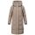 Marikoo Tabiaa Damen Winter Steppmantel N099 Taupe Grey Größe L - Gr. 40