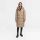 Marikoo Tabiaa Damen Winter Steppmantel N099 Taupe Grey Größe XL - Gr. 42