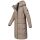 Marikoo Tabiaa Damen Winter Steppmantel N099 Taupe Grey Größe XL - Gr. 42