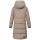 Marikoo Tabiaa Damen Winter Steppmantel N099 Taupe Grey Größe XL - Gr. 42