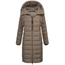 Navahoo Mondmaedchen Damen Winter Steppmantel N036 Stone Brown Größe XS - Gr. 34