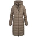 Navahoo Mondmaedchen Damen Winter Steppmantel N036 Stone Brown Größe XS - Gr. 34