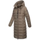 Navahoo Mondmaedchen Damen Winter Steppmantel N036 Stone Brown Größe XS - Gr. 34