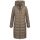 Navahoo Mondmaedchen Damen Winter Steppmantel N036 Stone Brown Größe XS - Gr. 34