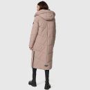 Marikoo Nadaree lange Damen Winter Steppjacke B979 Taupe Grey Größe XXXXL - Gr. 48
