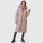 Marikoo Nadaree lange Damen Winter Steppjacke B979 Taupe Grey Größe XXXXL - Gr. 48
