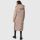Marikoo Nadaree lange Damen Winter Steppjacke B979 Taupe Grey Größe XXXXL - Gr. 48