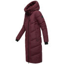 Marikoo Nadaree lange Damen Winter Steppjacke B979 Wine Größe L - Gr. 40