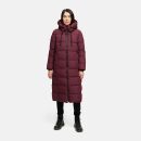 Marikoo Nadeshikoo Damen lange Winter Steppjacke B985 Wine Größe XS - Gr. 34