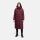 Marikoo Nadeshikoo Damen lange Winter Steppjacke B985 Wine Größe XS - Gr. 34