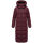 Marikoo Nadeshikoo Damen lange Winter Steppjacke B985 Wine Größe XS - Gr. 34