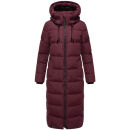 Marikoo Nadeshikoo Damen lange Winter Steppjacke B985 Wine Größe S - Gr. 36