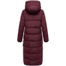 Marikoo Nadeshikoo Damen lange Winter Steppjacke B985 Wine Größe S - Gr. 36