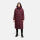 Marikoo Nadeshikoo Damen lange Winter Steppjacke B985 Wine Größe S - Gr. 36