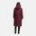 Marikoo Nadeshikoo Damen lange Winter Steppjacke B985 Wine Größe S - Gr. 36