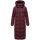 Marikoo Nadeshikoo Damen lange Winter Steppjacke B985 Wine Größe S - Gr. 36