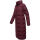 Marikoo Nadeshikoo Damen lange Winter Steppjacke B985 Wine Größe S - Gr. 36