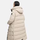 Marikoo Nadeshikoo Damen lange Winter Steppjacke B985 Light Taupe Größe M - Gr. 38