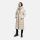 Marikoo Nadeshikoo Damen lange Winter Steppjacke B985 Light Taupe Größe M - Gr. 38