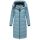 Navahoo Schmatzibaer lange Damen Winter Steppjacke N009 Powder Blue Größe XS - Gr. 34