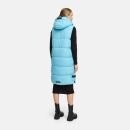 Navahoo Schnuffelchen Damen lange Steppweste B942 Sky Blue Größe XXL - Gr. 44
