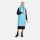 Navahoo Schnuffelchen Damen lange Steppweste B942 Sky Blue Größe XXL - Gr. 44