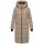 Marikoo Zuraraa lange Damen Winter Steppjacke B989 Taupe Grey Größe M - Gr. 38