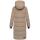 Marikoo Zuraraa lange Damen Winter Steppjacke B989 Taupe Grey Größe M - Gr. 38