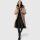 Marikoo Zuraraa lange Damen Winter Steppjacke B989 Taupe Grey Größe L - Gr. 40