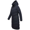 Marikoo Benikoo Damen lange Winterjacke B949 Navy-Größe XS - Gr. 34