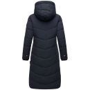 Marikoo Benikoo Damen lange Winterjacke B949 Navy-Größe XS - Gr. 34