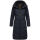 Marikoo Benikoo Damen lange Winterjacke B949 Navy-Größe XS - Gr. 34