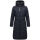 Marikoo Benikoo Damen lange Winterjacke B949 Navy-Größe XS - Gr. 34