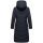 Marikoo Benikoo Damen lange Winterjacke B949 Navy-Größe XS - Gr. 34