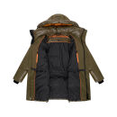 Stone Harbour Nelioon Herren Winter Steppjacke Glanz Optik N122 Khaki Größe XXL - Gr.2XL