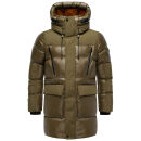 Stone Harbour Nelioon Herren Winter Steppjacke Glanz Optik N122 Khaki Größe XXXL - Gr.3XL