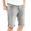 Alessandro Salvarini Herren Jeans Shorts Grau O235