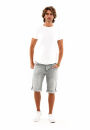 Alessandro Salvarini Herren Jeans Shorts Grau O235 W29