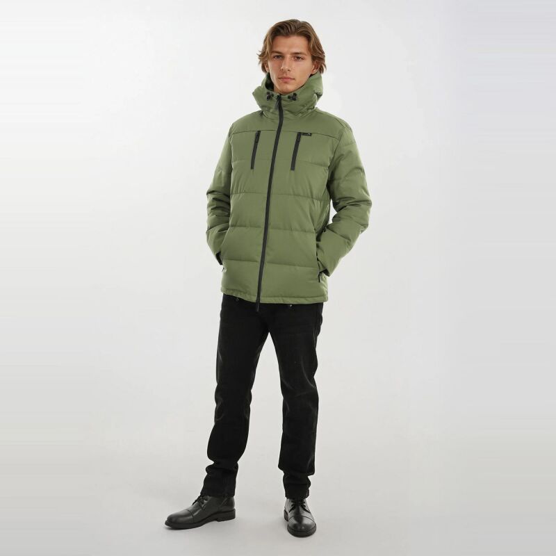Arctic Seven Herren Winter Jacke AS455 Dark Olive-Größe S - Gr. S