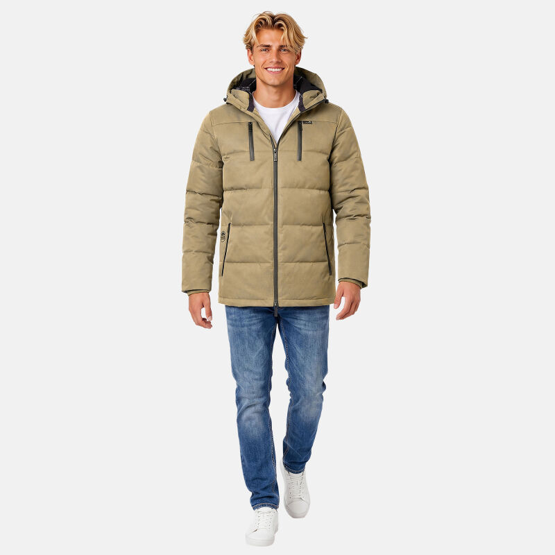 Arctic Seven Herren Winter Jacke AS455 Beige-Größe L - Gr. L