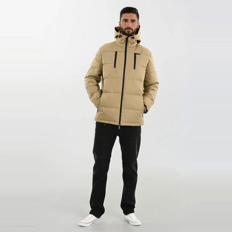 Arctic Seven Herren Winter Jacke AS455 Beige-Größe XL - Gr. XL