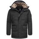 A. Salvarini Herren Winter Jacke AS456 Schwarz-Größe XXL - Gr. 2XL