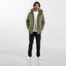 A. Salvarini Herren Winter Jacke AS456 Dark Olive-Größe S - Gr. S