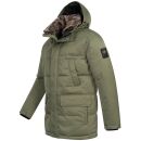A. Salvarini Herren Winter Jacke AS456 Dark Olive-Größe S - Gr. S