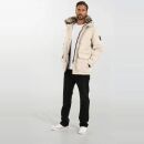 A. Salvarini Herren Winter Jacke AS456 Offwhite-Größe S - Gr. S