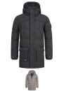A. Salvarini Herren Winterjacke lang mit Teddyfell...