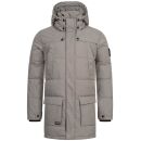 A. Salvarini Herren Winter Jacke AS458 Dunkelgrau-Größe XXL - Gr. 2XL